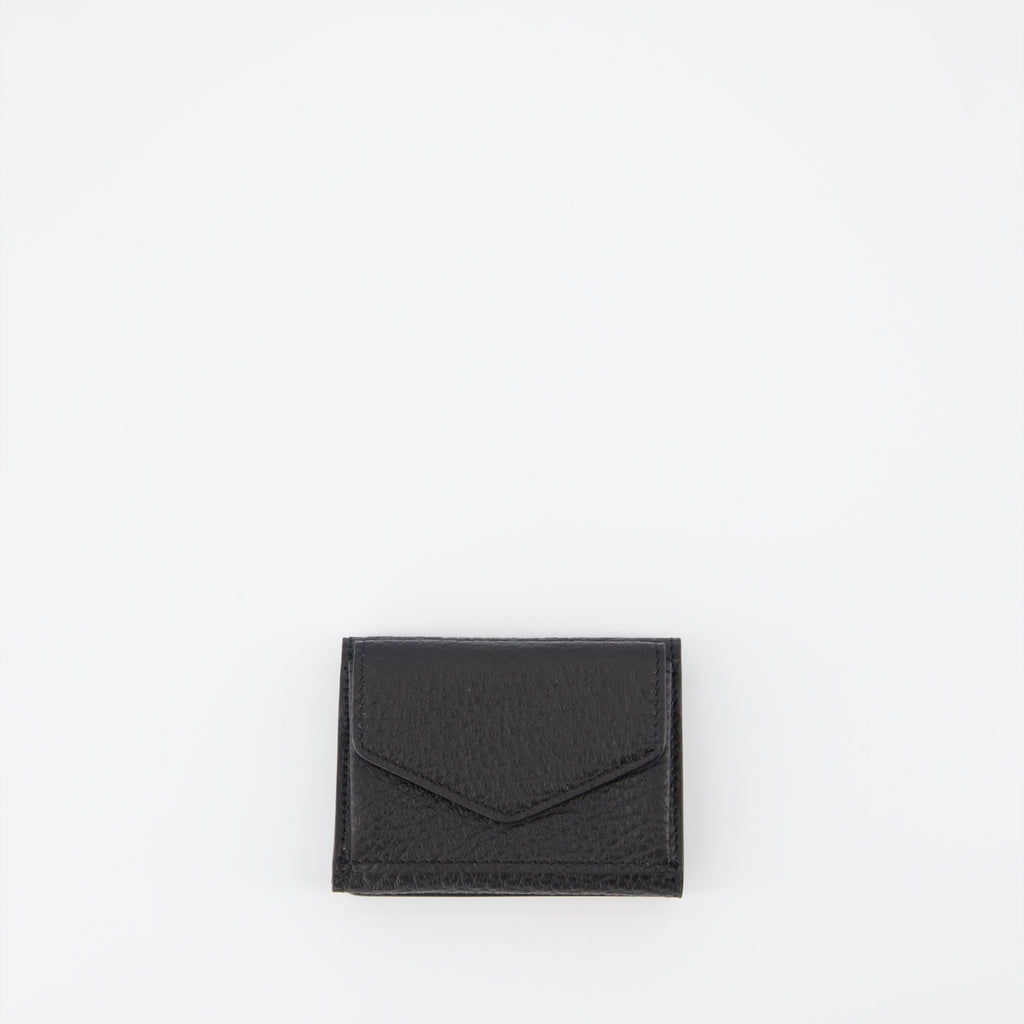 Pequenos artigos de couro Petit portefeuille Signature Maison Margiela Preto Unissex