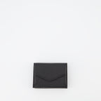 Pequenos artigos de couro Petit portefeuille Signature Maison Margiela Preto Unissex