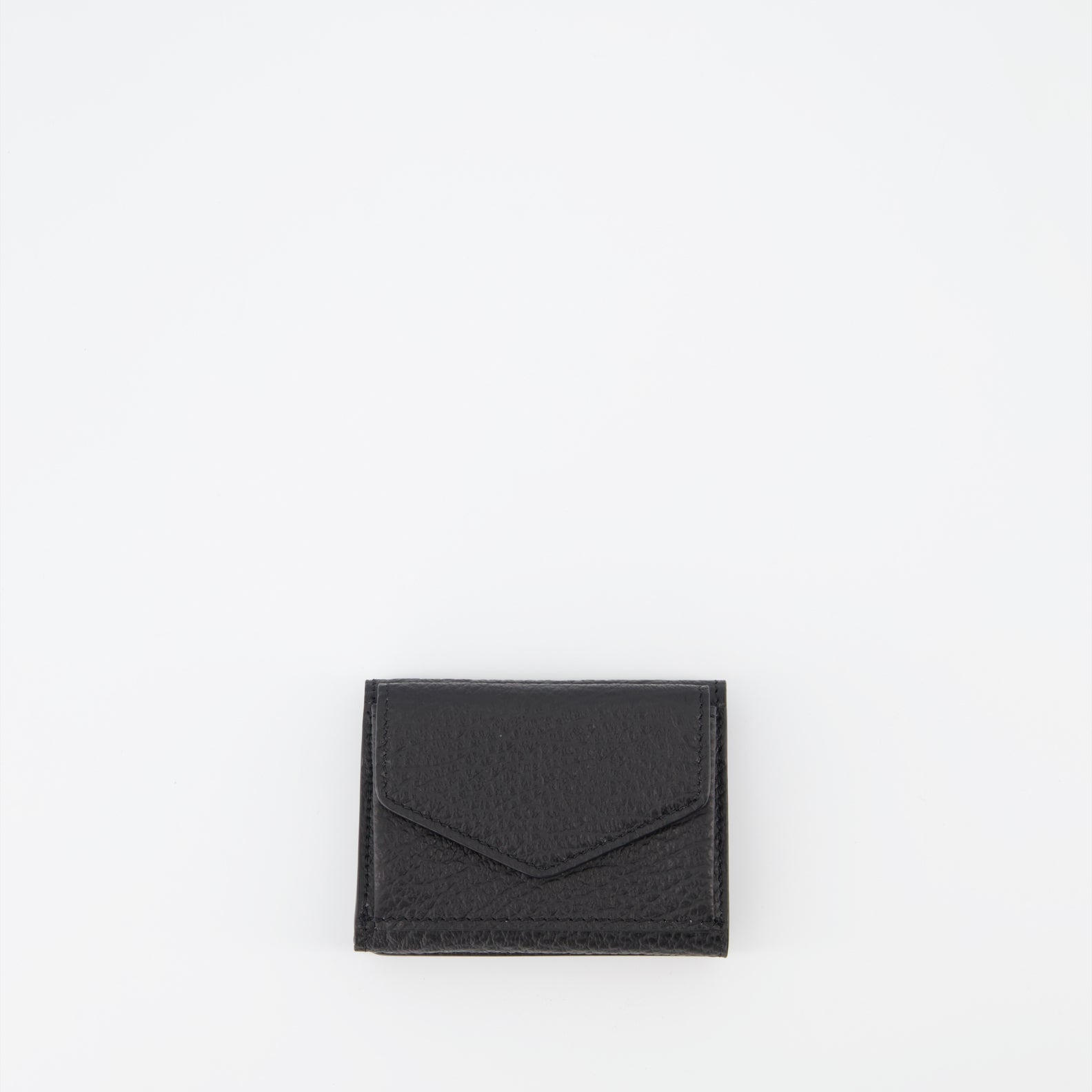 Pequenos artigos de couro Petit portefeuille Signature Maison Margiela Preto Unissex