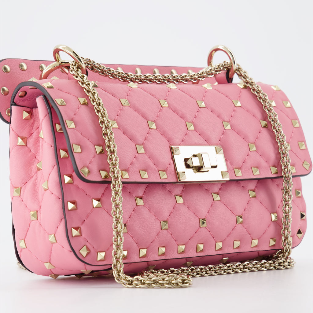 Sacs à main et épaule Sac Rockstud Spike Valentino Garavani Rose Femme