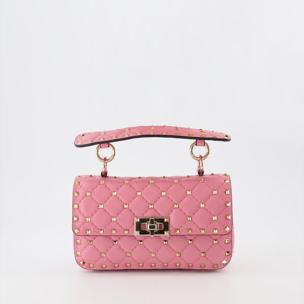 【超美品】VALENTINO ロックスタッズスパイク　ミニバッグ ロックスタッズ スパイク ナッパレザー スモールバッグ for ウィメンズ