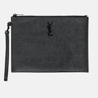 Pouches YSL clutch Saint Laurent Black Man