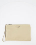 Bolsas pequenas Pochette en Re-Nylon Prada Bege Homme