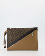 Bustine Pochette FF Fendi Marrone Homme