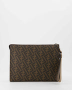 Bustine Pochette FF Fendi Marrone Homme