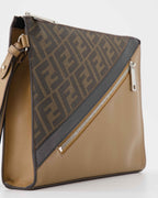 Bustine Pochette FF Fendi Marrone Homme