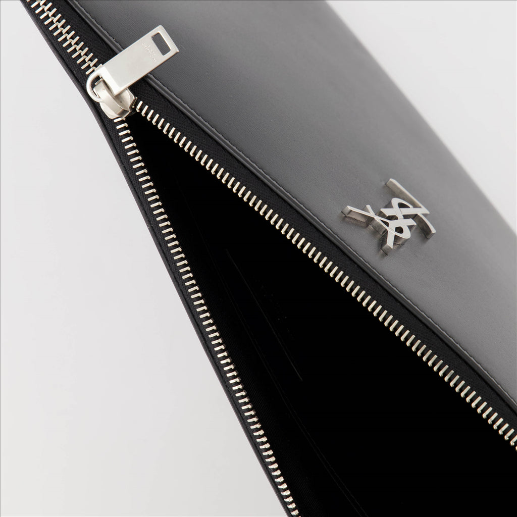 Pochettes Pochette IPad YSL Saint Laurent Noir Homme