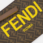 Pouches Flat pouch Fendi Brown Man