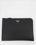 Pochettes Pochette Saffiano Prada Noir Homme