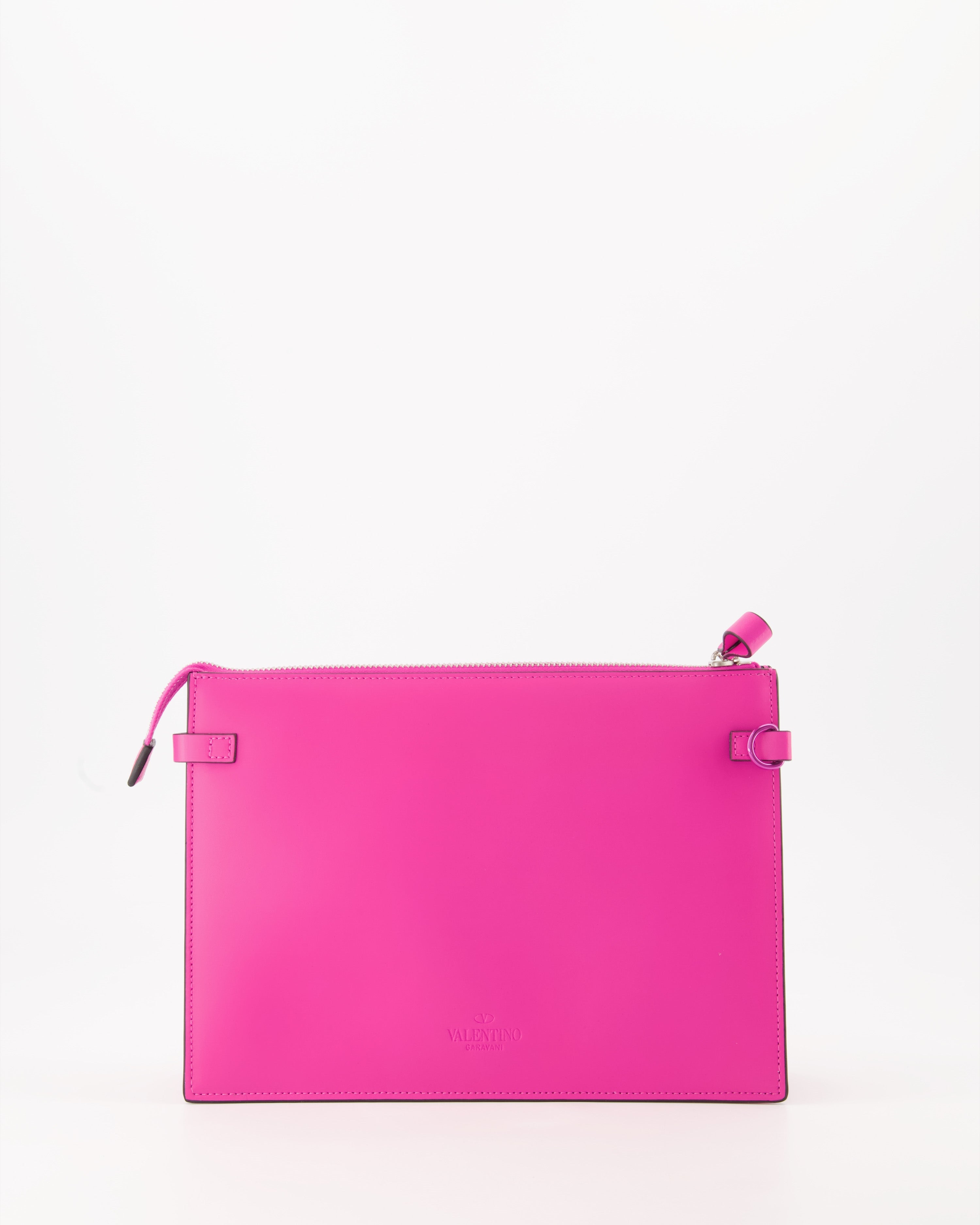 Bolsas pequenas Pochette VLTN Valentino Garavani Rosa Homme