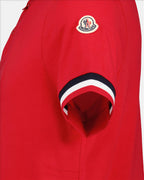 Polo shirts Tipped polo shirt Moncler Red Man