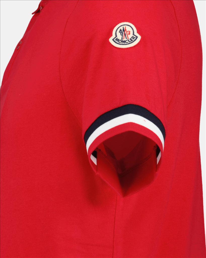 Polo shirts Tipped polo shirt Moncler Red Man