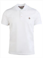 Polo shirts Logo polo shirt Moncler White Man