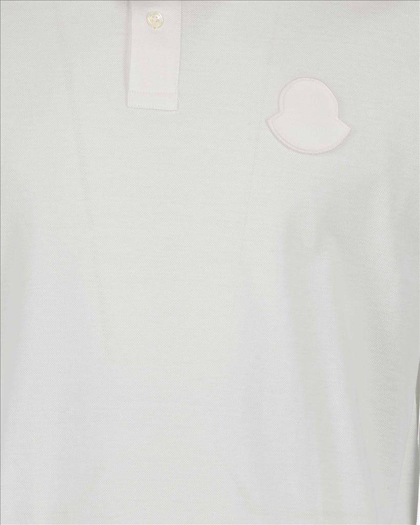 Polo shirts Logo polo shirt Moncler White Man