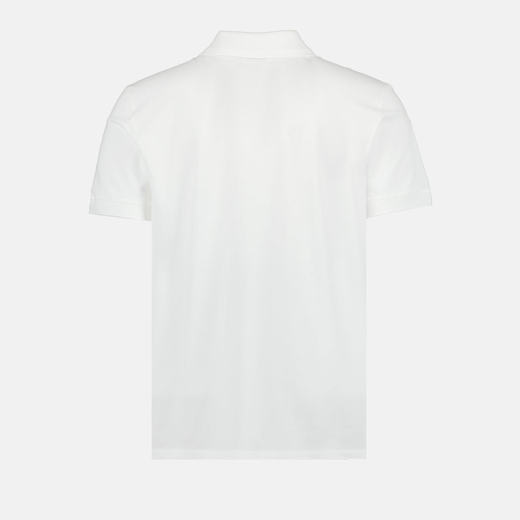 Polo à logo blanc