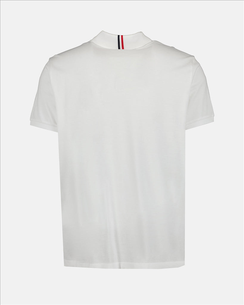 Polo shirts Logo polo shirt Moncler White Man
