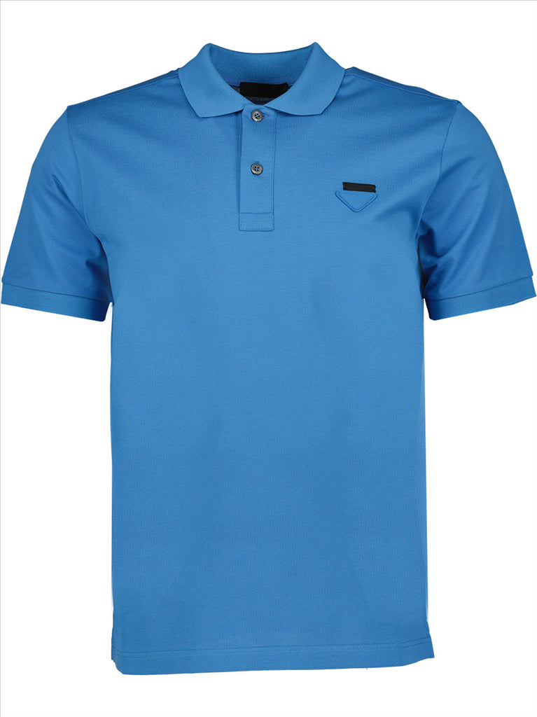 Polos Polo à logo Prada Azul Homme