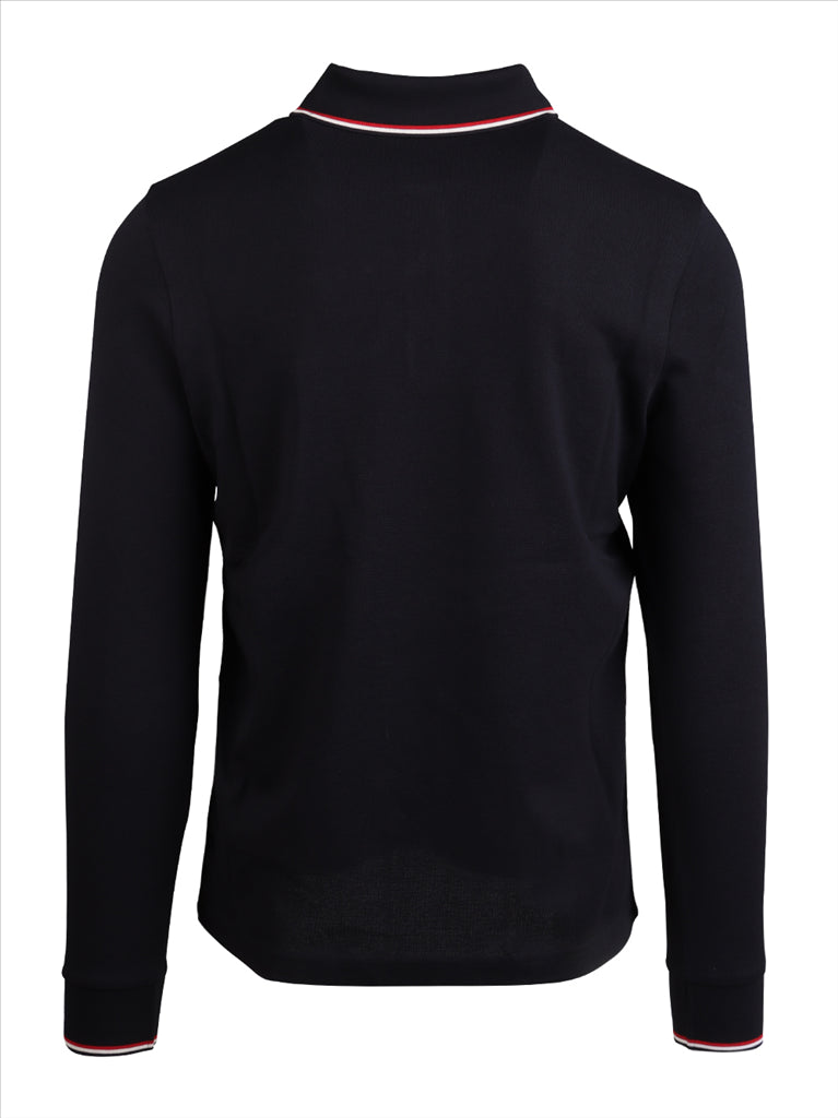 Polo shirts Logo polo shirt Moncler Blue Man