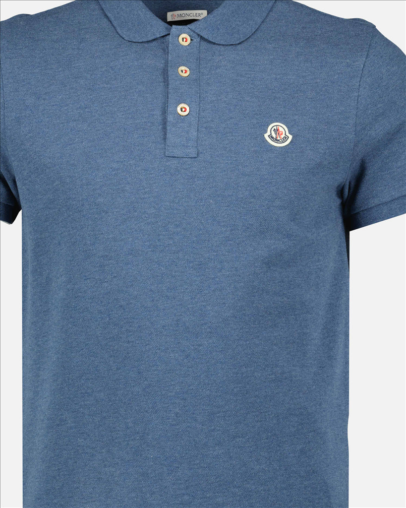 Polos Polo à logo Moncler Bleu Homme