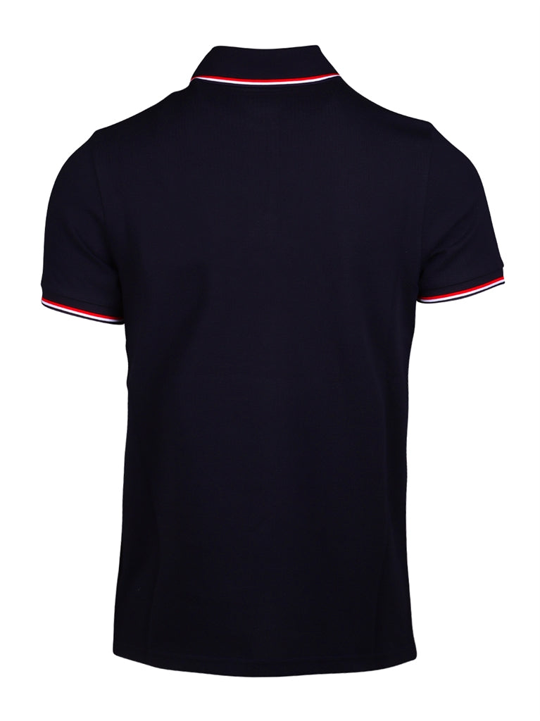 Polo shirts Logo polo shirt Moncler Blue Man