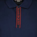 Polo shirts Logo polo shirt Alexander McQueen Blue Man