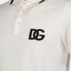 Polo shirts Embroidered logo polo shirt Dolce & Gabbana White Man
