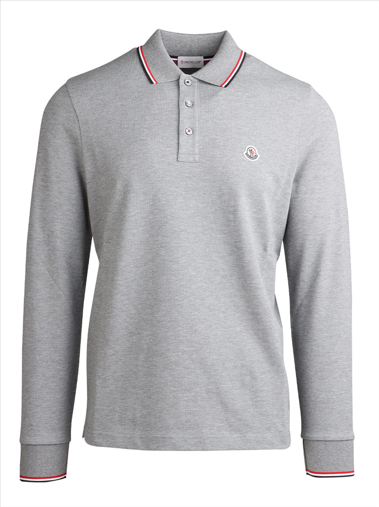 Polos Polo à logo Moncler Gris Homme