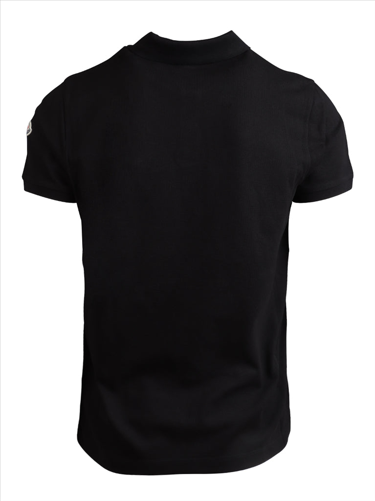 Polo shirts Logo polo shirt Moncler Black Man