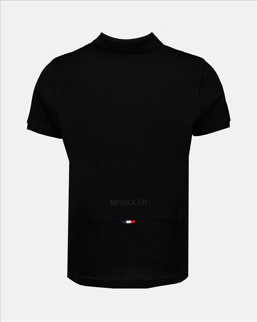 Poloshirts Polo à logo Moncler Schwarz Homme