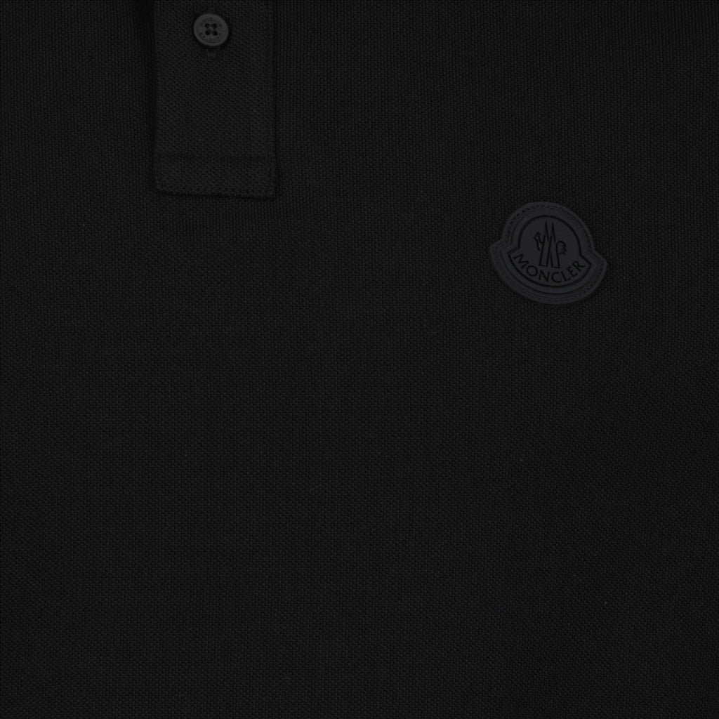 Poloshirts Polo à logo Moncler Schwarz Homme