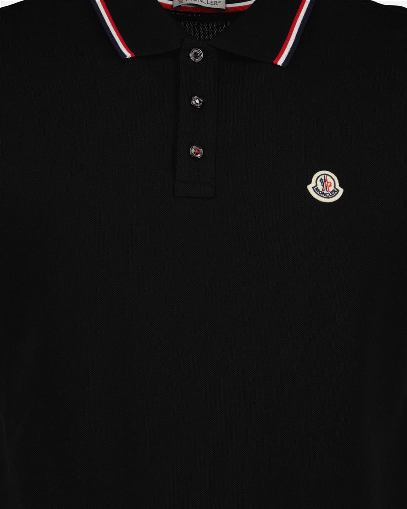 Polos Polo à logo Moncler Preto Homme