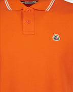 Polos Polo à logo Moncler Orange Homme