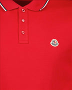Polos Polo à logo Moncler Vermelho Homme