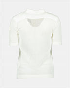 Polo shirts Openwork polo shirt Moncler White Women