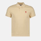 Polo shirts Friend of Heart Polo Shirt Ami PARIS Beige Man