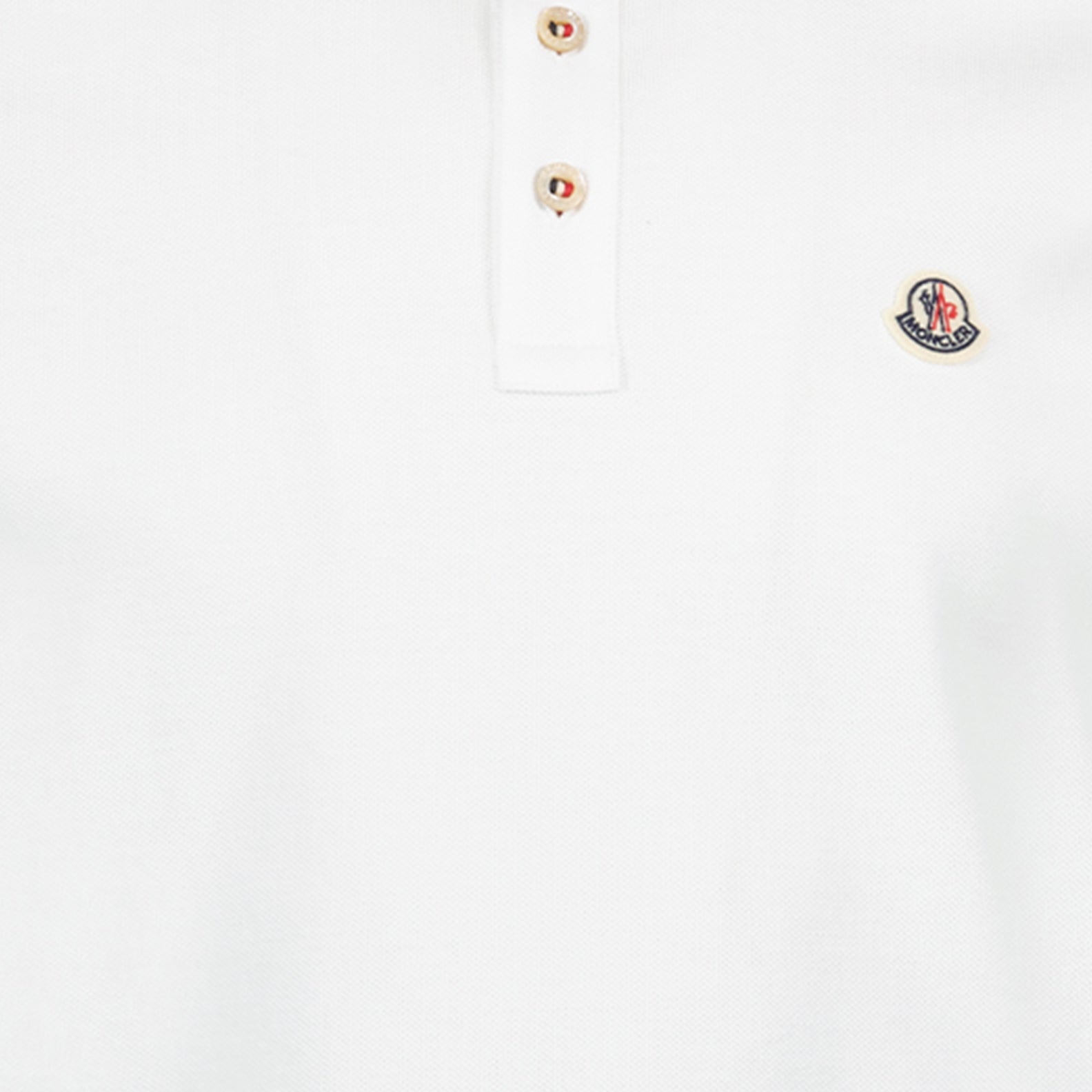Polo shirts Logo polo shirt Moncler White Man