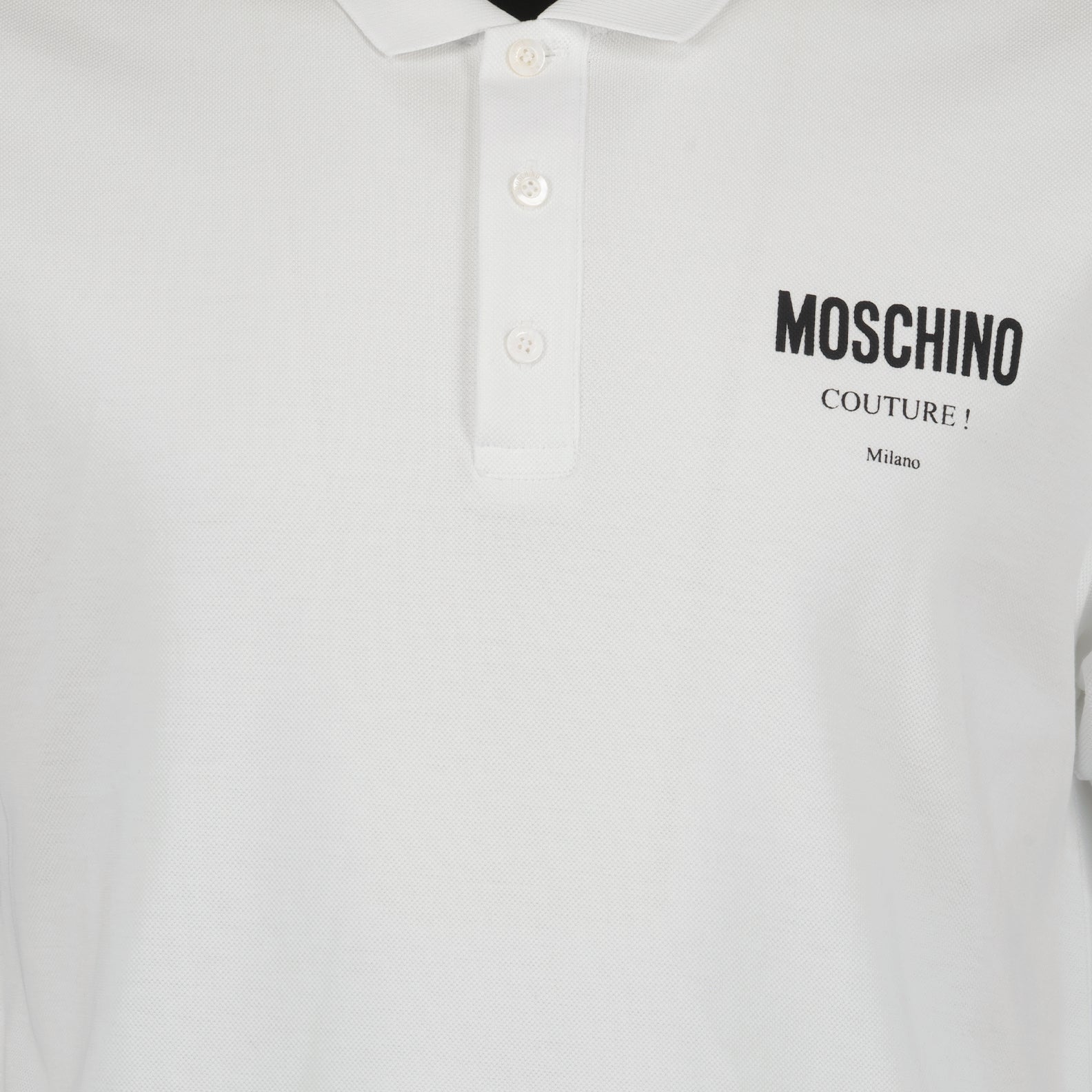 Polos Polo à logo Moschino Blanc Homme