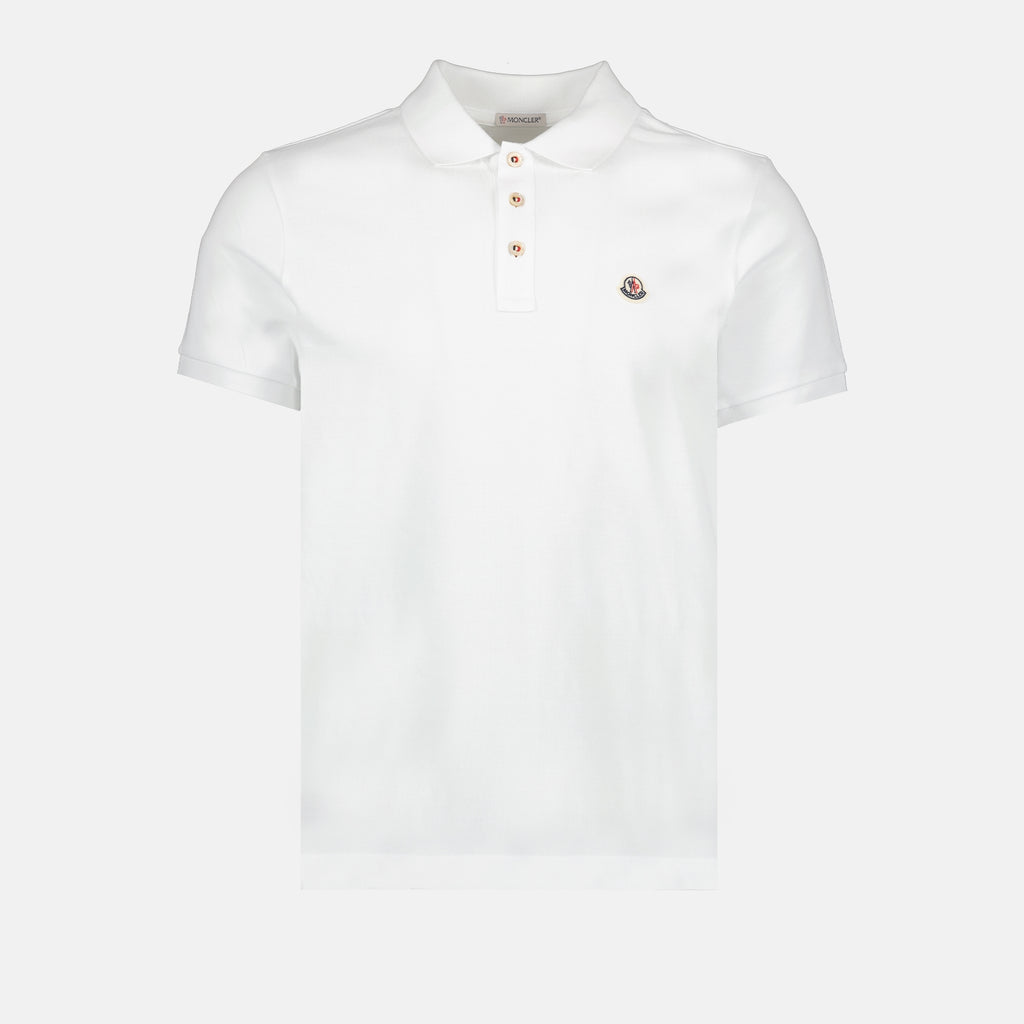 Polos Polo à logo Moncler Branco Homme
