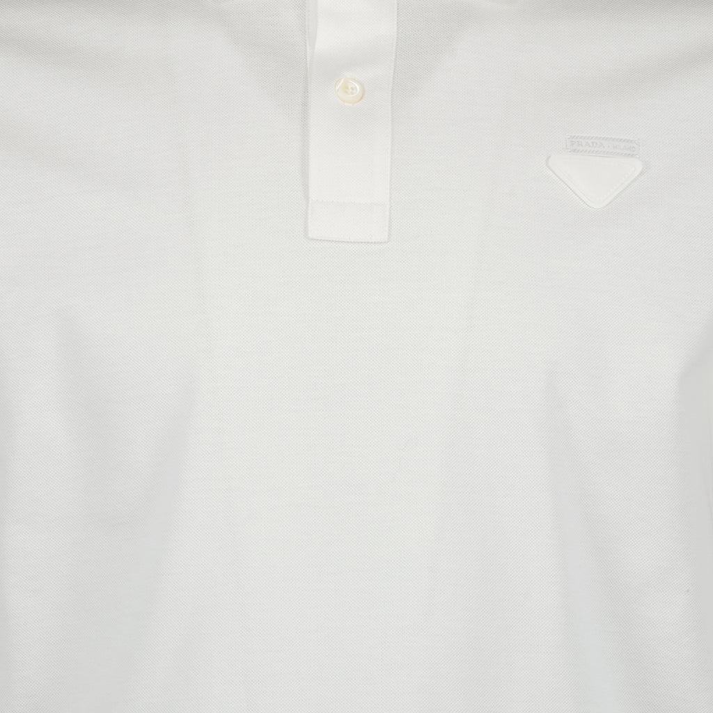 Polo shirts Logo polo shirt Prada White Man