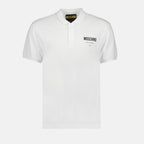 Polos Polo à logo Moschino Blanc Homme