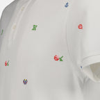 Polos Polo Kenzo Pixel Kenzo Blanc Homme