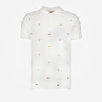 Polos Polo Kenzo Pixel Kenzo Blanc Homme