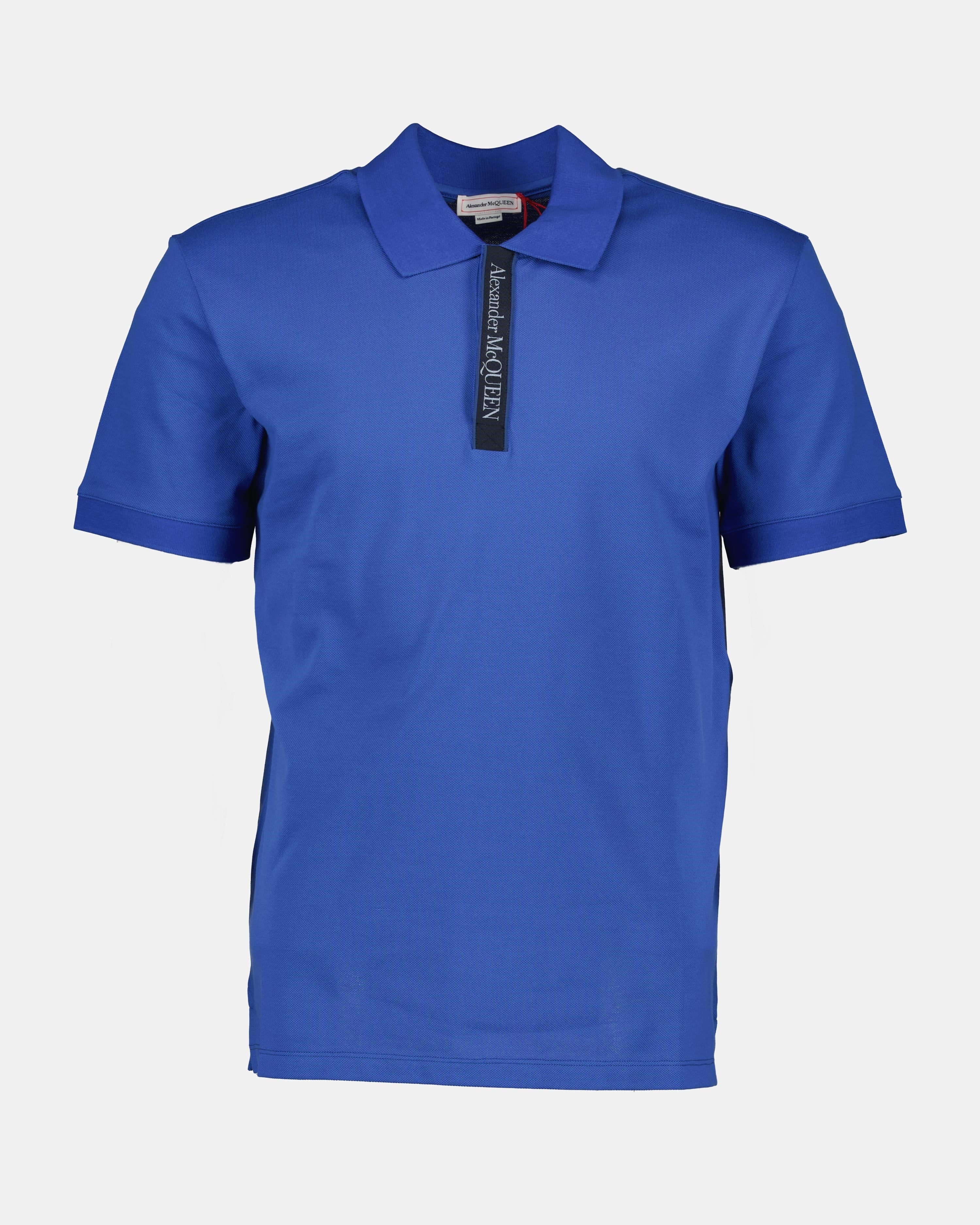 Polo shirts Band logo polo shirt Alexander McQueen Blue Man