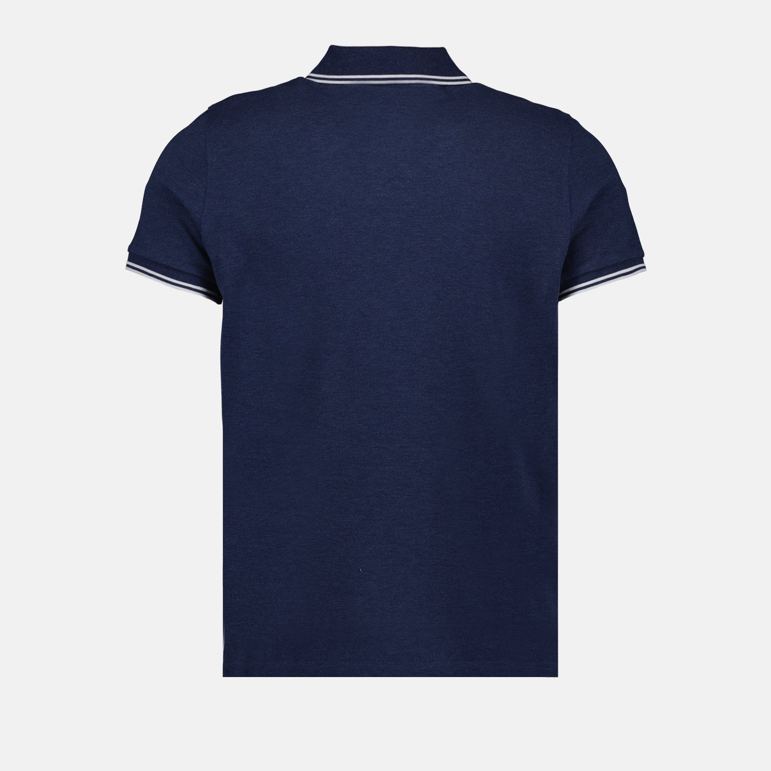 Polo shirts Polo shirt with logo and piping Moncler Blue Man