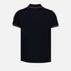 Polos Polo à logo et liseré Moncler Azul Homme