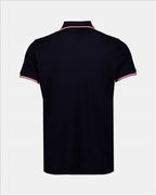 Polo shirts Polo shirt with logo and piping Moncler Blue Man