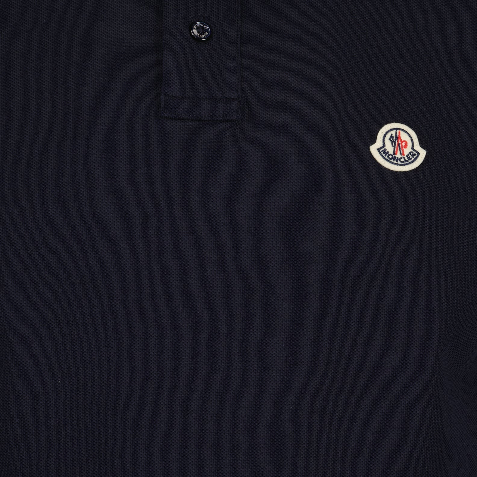 Polo shirts Polo shirt with logo and piping Moncler Blue Man