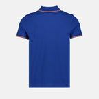 Polo shirts Polo shirt with logo and piping Moncler Blue Man