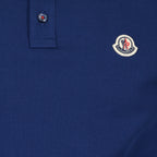 Polos Polo à logo et liseré Moncler Azul Homme