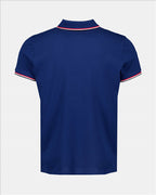 Polos Polo à logo et liseré Moncler Azul Homme
